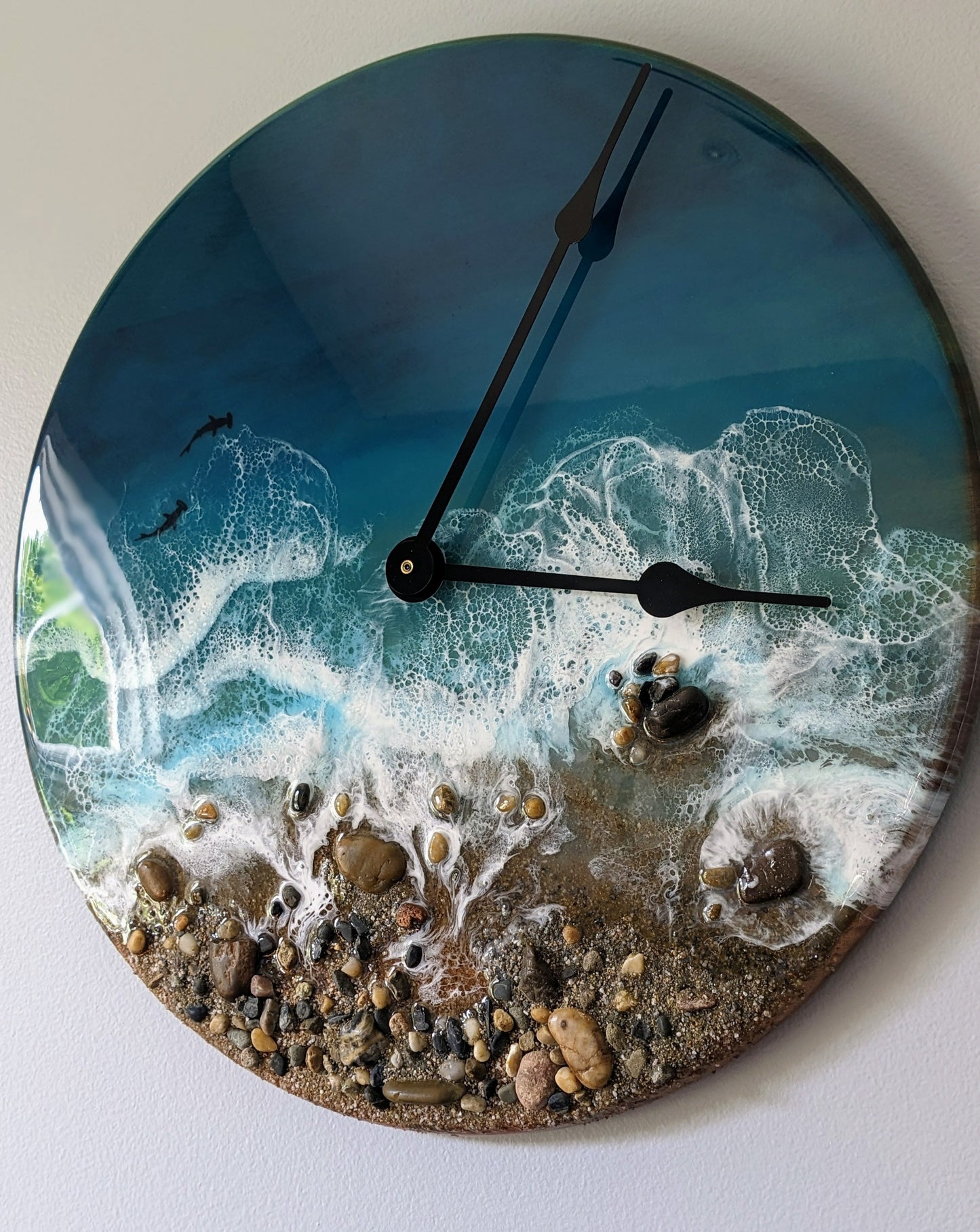 Caribbean Textured Clock