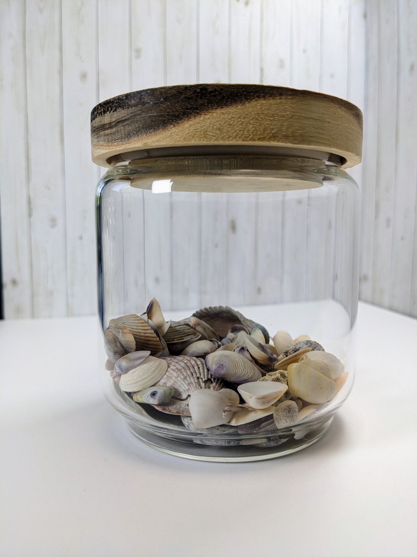 Glass Jar Pink Ocean with stingray