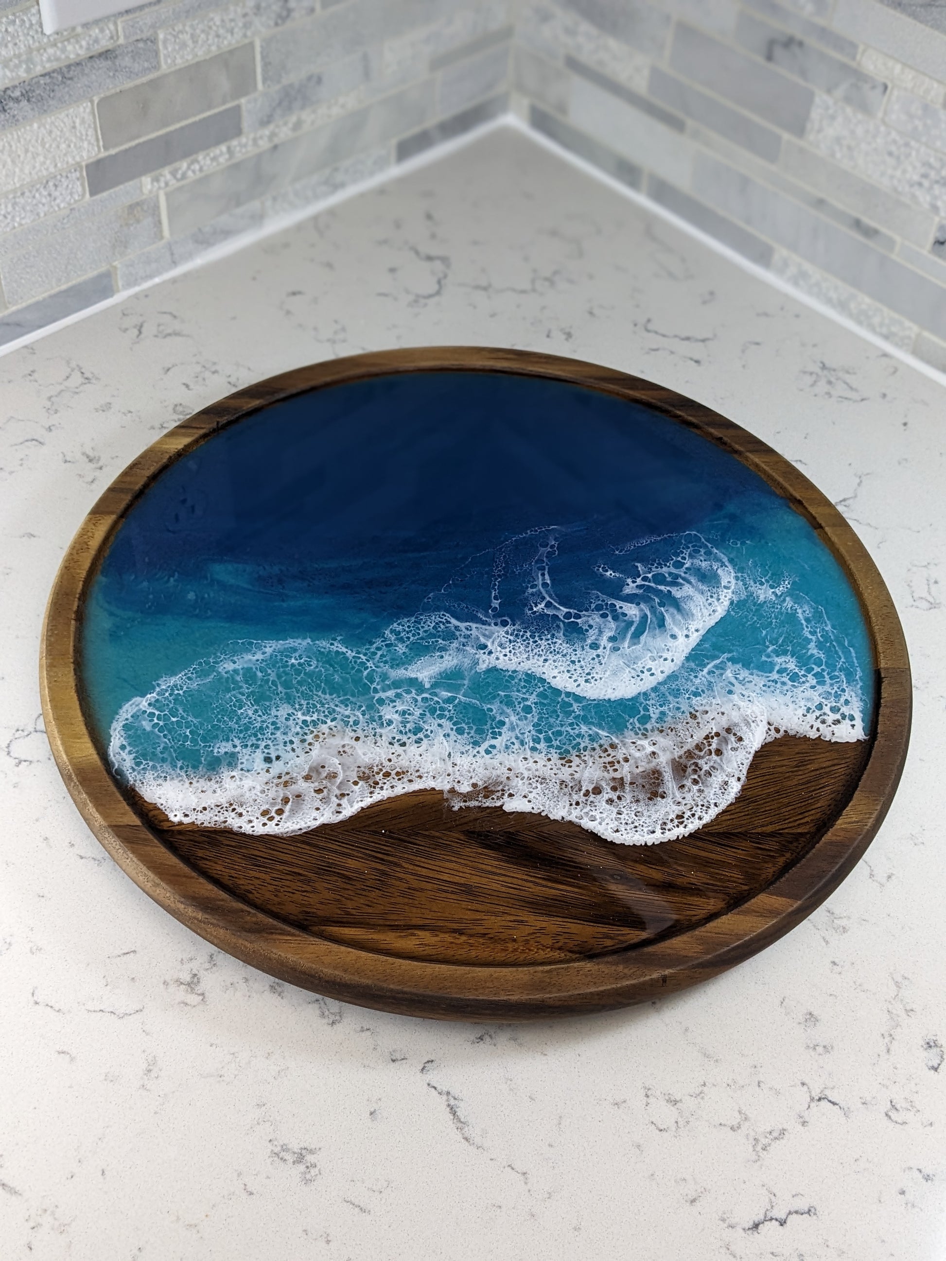 Epoxy Resin Art Class: Ocean Lazy Susan or Tray Tickets, Multiple Dates