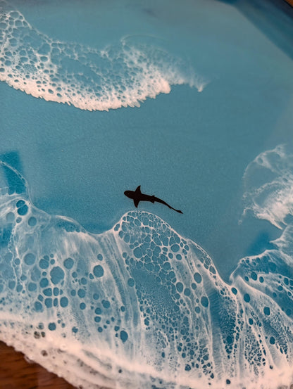 Caribbean Serving Tray with animals (17 inch Octagon)