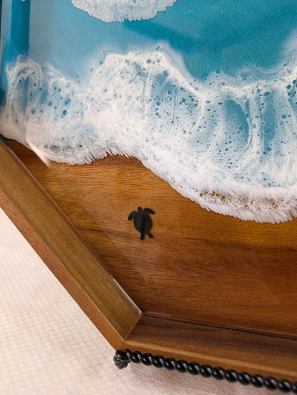 Caribbean Serving Tray with animals (17 inch Octagon)