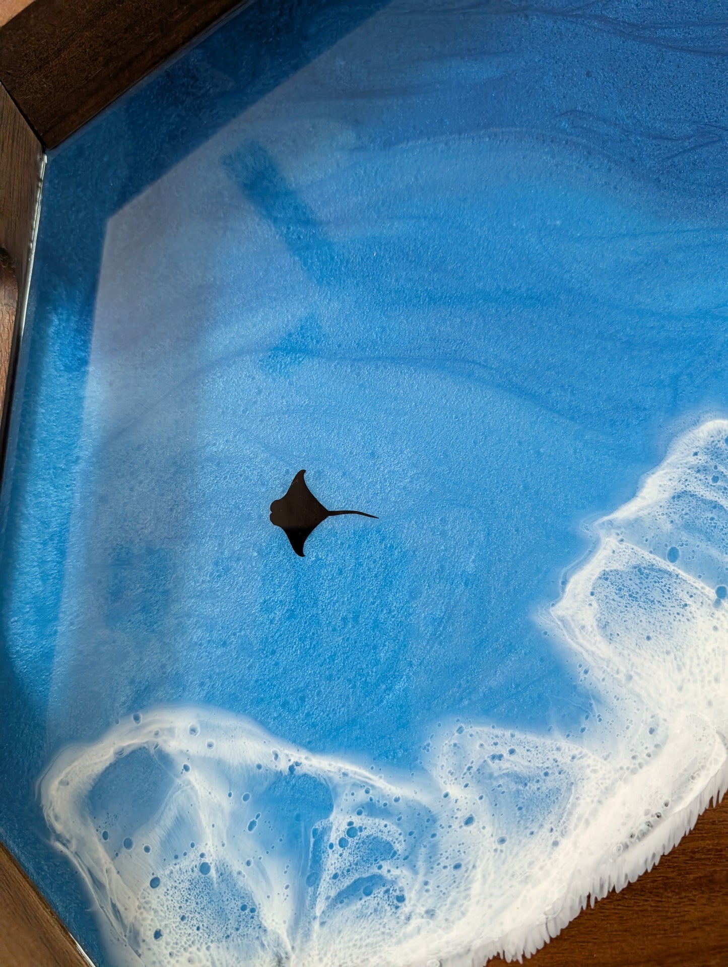 Pacific Blue Serving Tray with animals (17 inch Octagon)