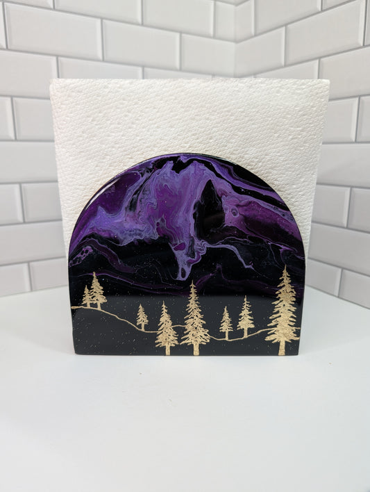 Gilded Gold Tree Napkin Holder