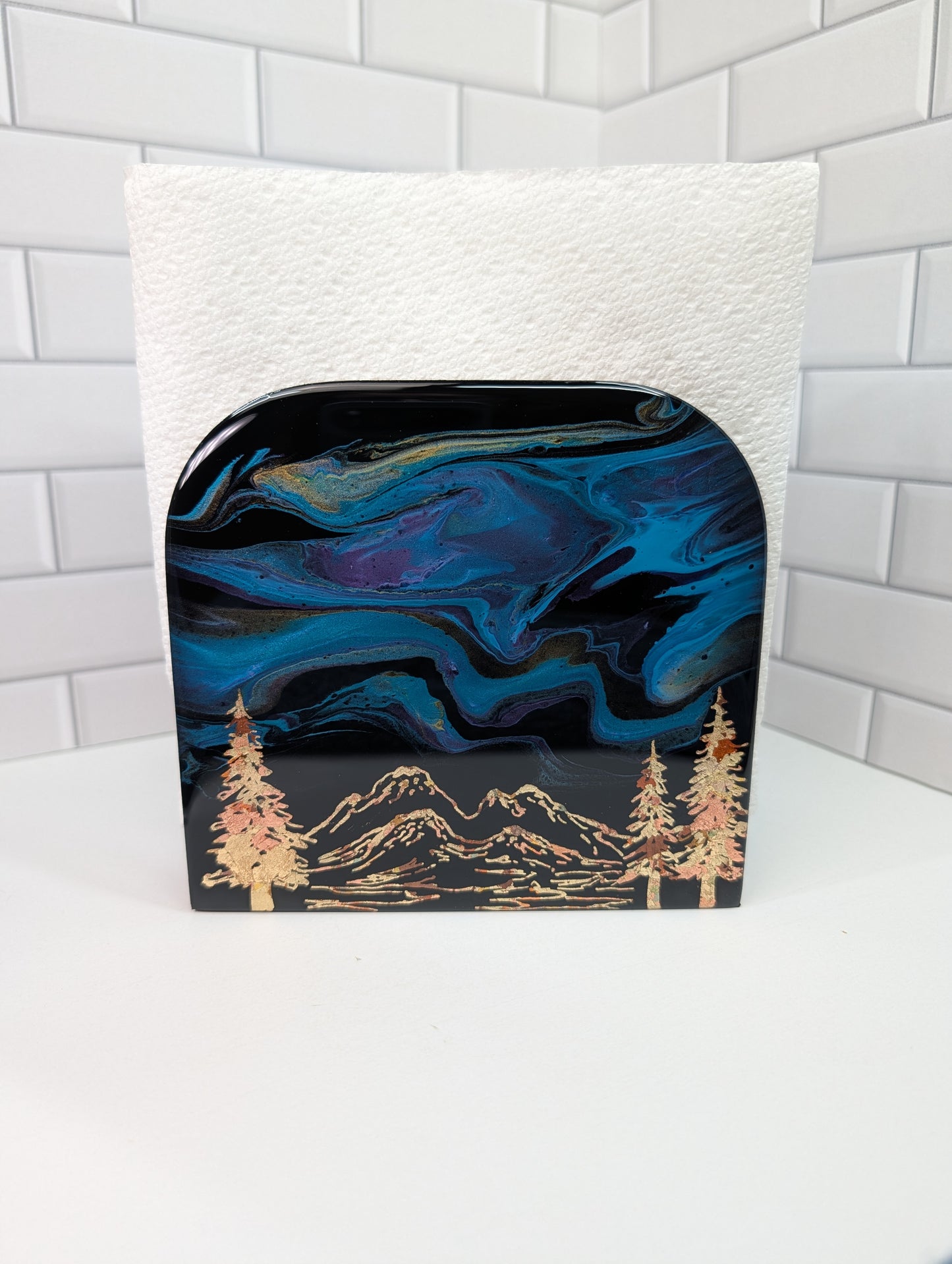 Gilded Mountain+ Tree Napkin Holder