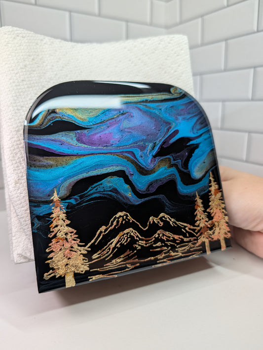 Gilded Mountain+ Tree Napkin Holder