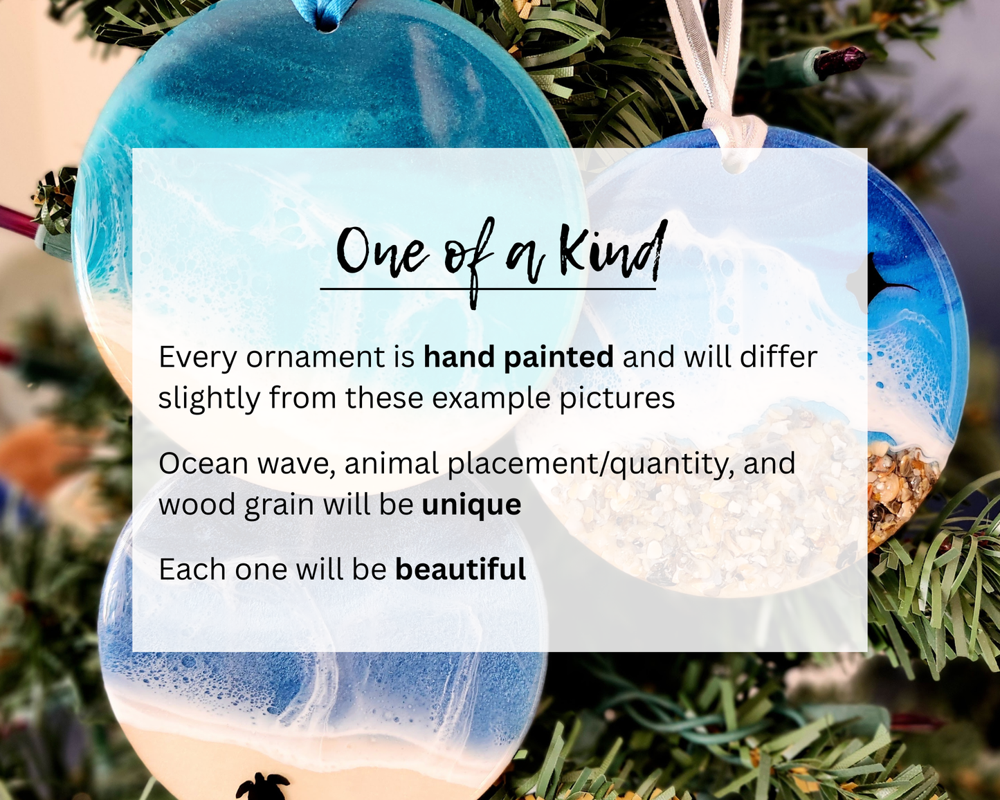 Ornaments |Year Round | Color and Animal Options