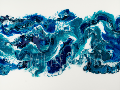 Blue Swirl Print