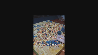 Gilded Kelp inspired Original Painting (light background)