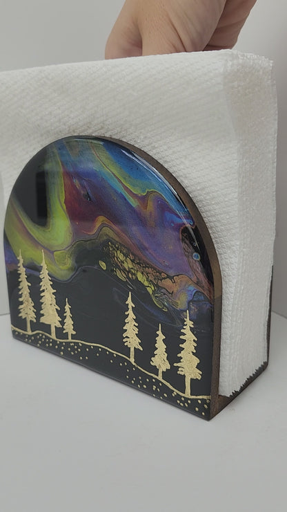 Gilded Gold Tree Napkin Holder