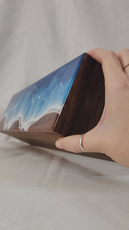 Ocean Tea Box | Wood Beach | Pacific Blue Ocean