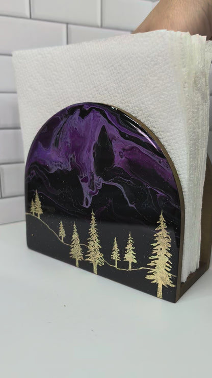 Gilded Gold Tree Napkin Holder