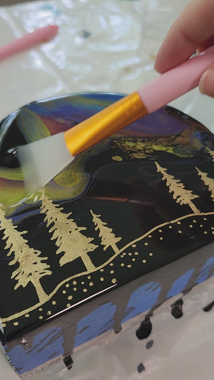 Gilded Gold Tree Napkin Holder