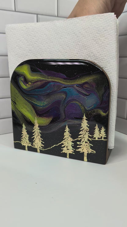 Gilded Gold Tree Napkin Holder