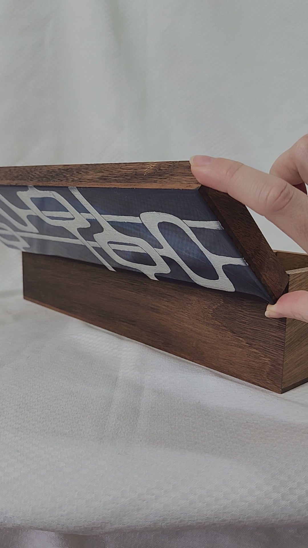 Mid Century Modern Tea Box (silver) – Sarah Lee Studio