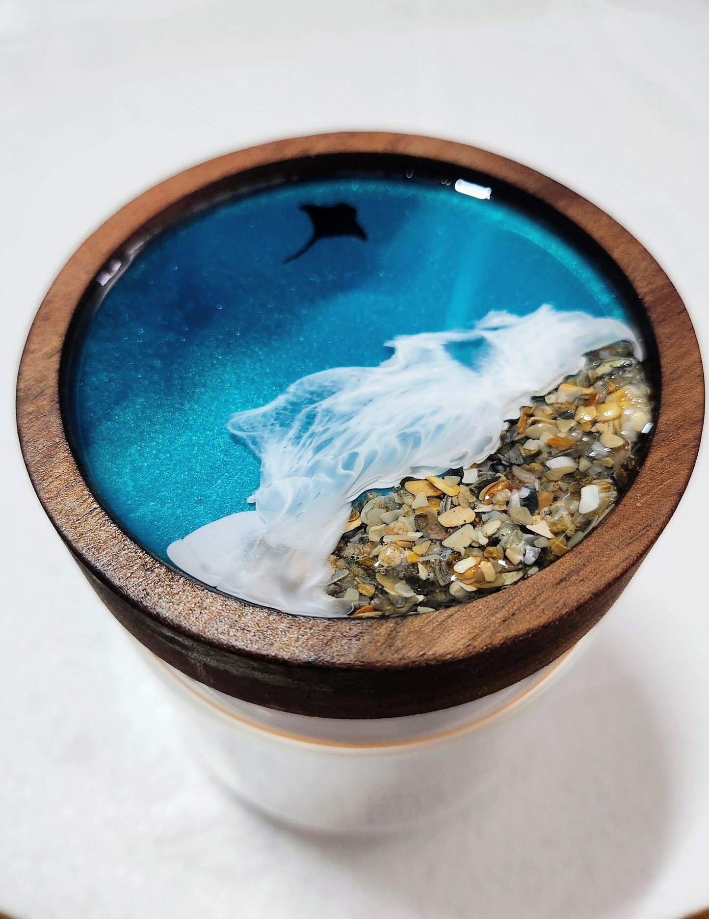 Airtight Glass Jar | Crushed Shell Beach | Caribbean Ocean