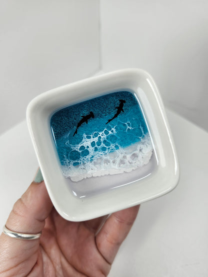 Ring Dishes | Ocean with White Beach